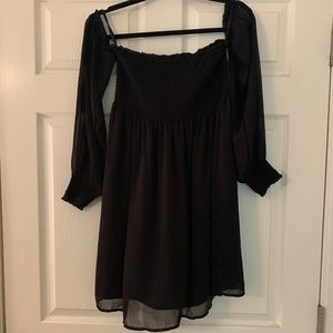 Black off the shoulder dress/tunic